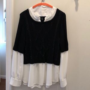 White House Black Market Sweater Blouse NWOT